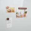 Magnetic refrigerator magnet message board magnetic decoration solid wood simple creative Japanese handmade literary home