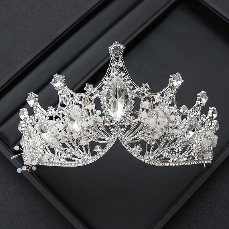 Crown Tiara Bride  Rhinestone Crown  Wedding Dress  Adult Ceremony Birthday  Princess Hair Accessories  Children