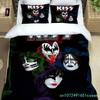 KISS Rock Band Bedding Set,Single Twin Full Queen King Size,KISS Music Bed Set Kid Bedroom Bedding Sets