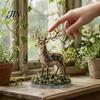 Perlen-Katzen-Bastelset DIY Perlenmaterial-Packung, 3D Mythischer Wald Serie Komplett für Anfänger mit Mond- und Sternendekoration Glanzperlen, Fuchs