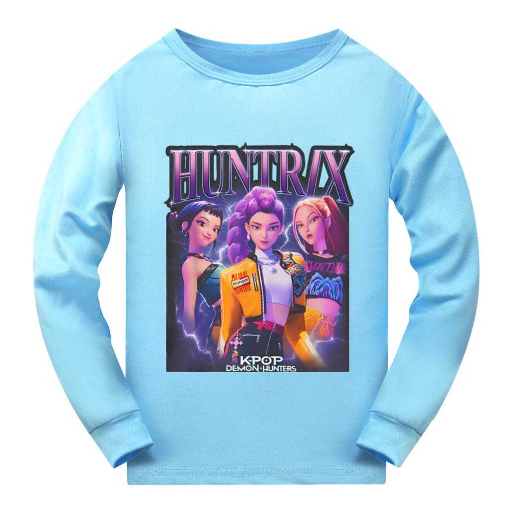 5029 Kids Girls Rumi Zoey Mira Super Star Print Long Sleeves T-Shirt