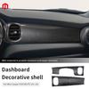 Carcasa Decorativa para Salpicadero de Coche Pegatina de Cuero Para Mini Cooper F55 F56 F57 2021-2023 Accesorios de Estilo para Coche Solo para Volante a la Izquierda