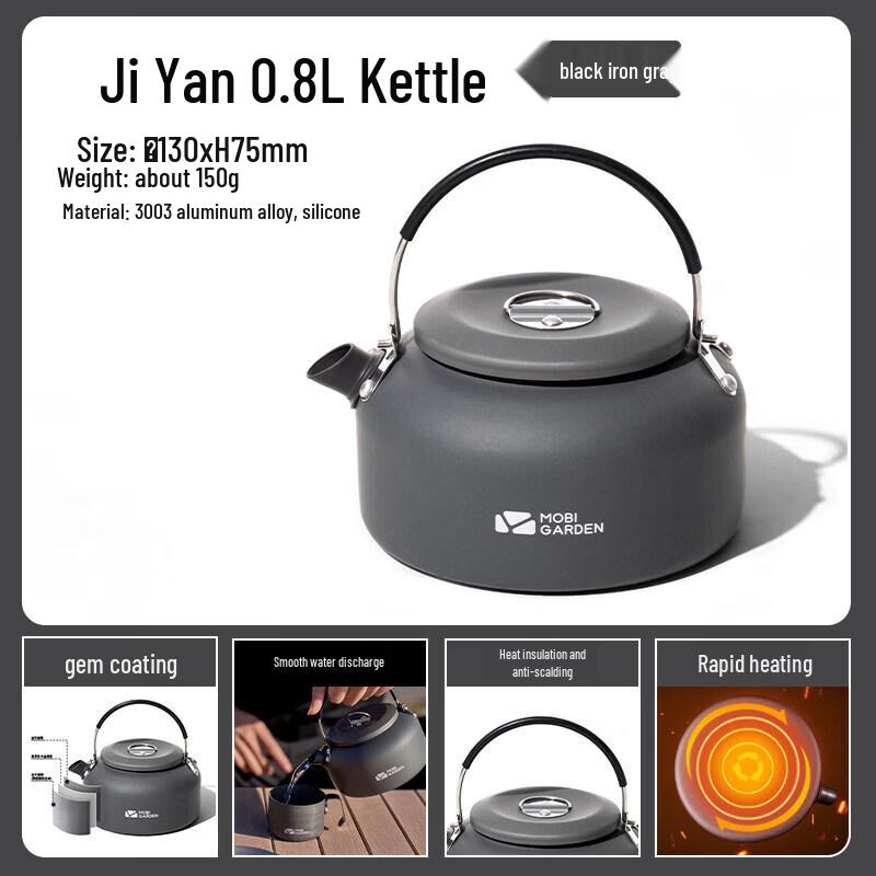 MOBIGARDEN Portable Camping Kettle 0.8L