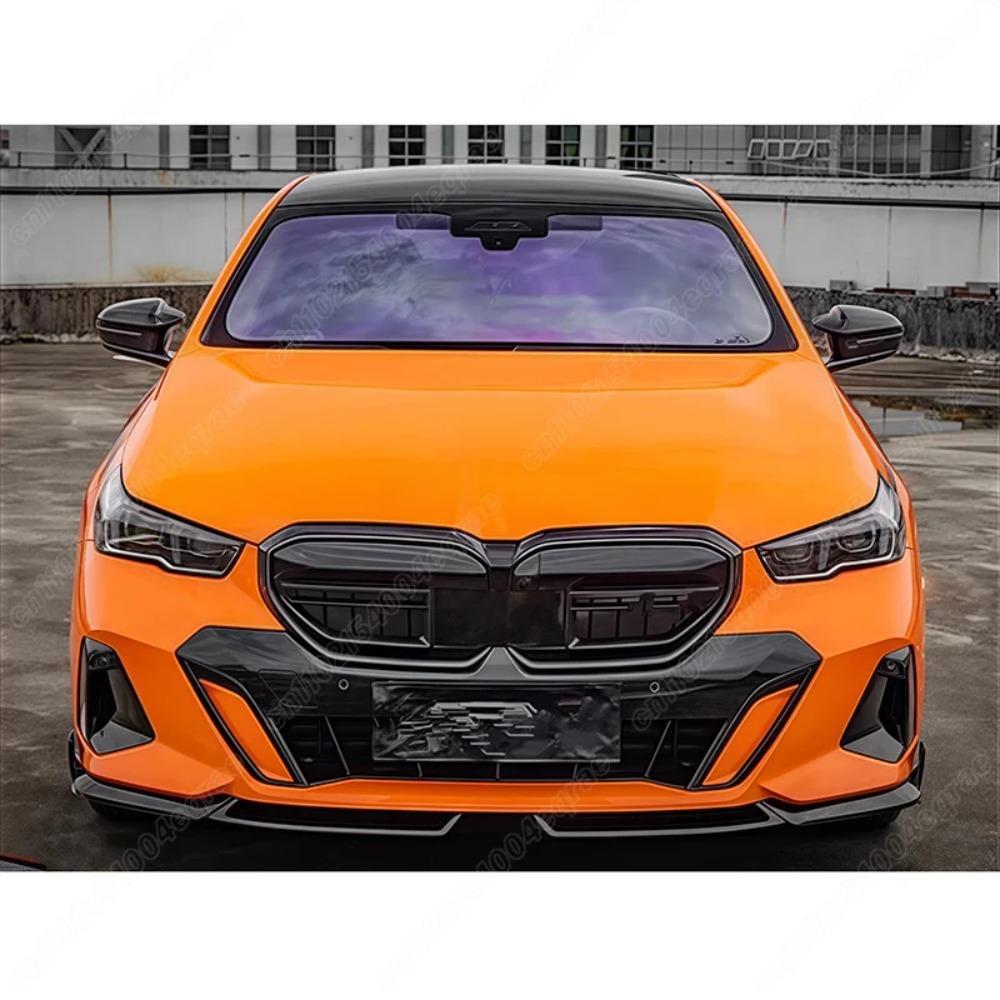 For BMW 5 Series G60 G61 i5 M60 2023 2024 M Performance Style 4PCS Front Lip Spoiler Car Exterior Upgrade Exterior Accessories