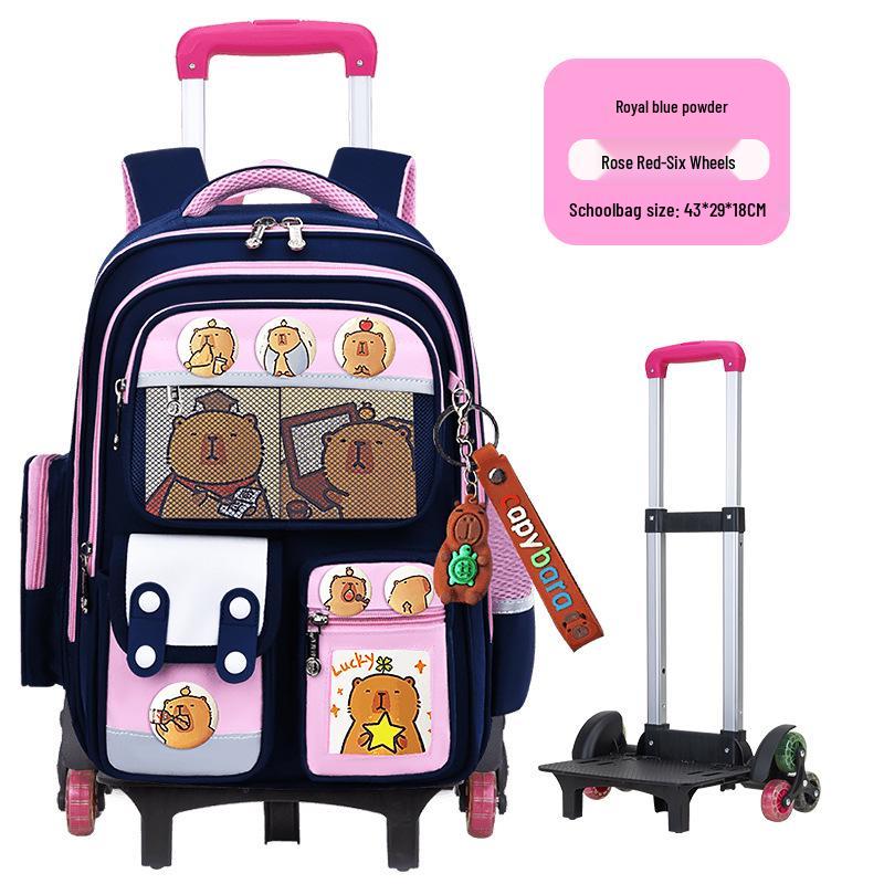 Large Capacity Trolley Schoolbags for Grades 2, 3 & 6 – Lightweight Backpacks for Kids