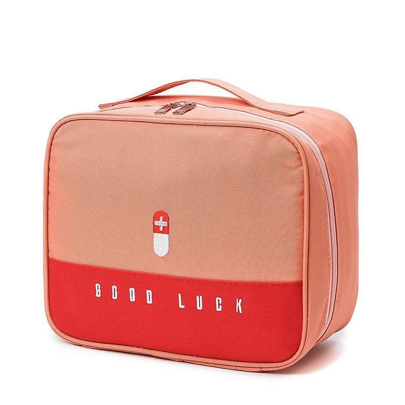 Household Thickened Layered Medicine Box Large Capacity Portable Waterproof Cloth Medicine Cabinet Storage First Aid Kit Bins
