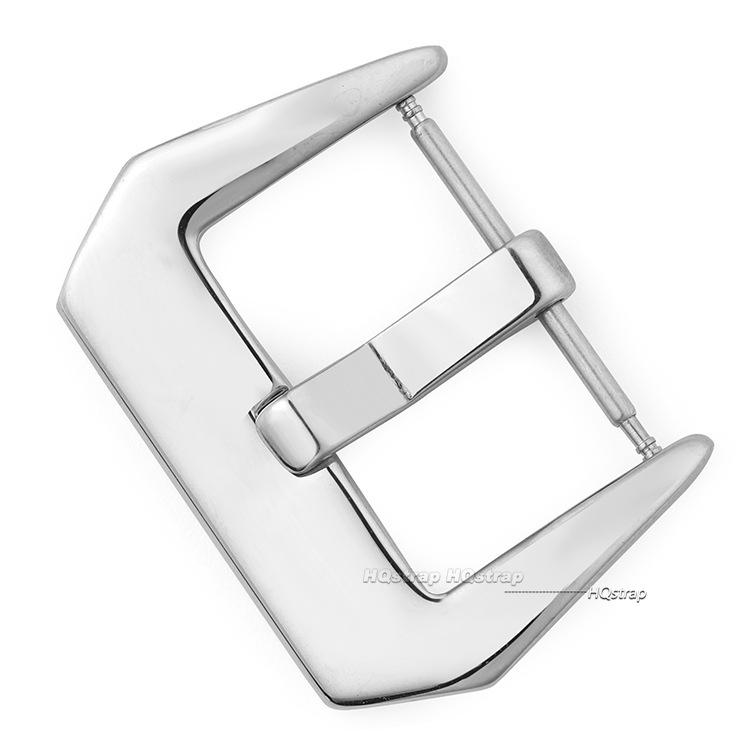 20 22mm Stainless Steel Butterfly Buckle for Panerai for PAM Metal Folding Clasp Matte Polish Deployment Clasps for Rubber Band 20mm&no logo