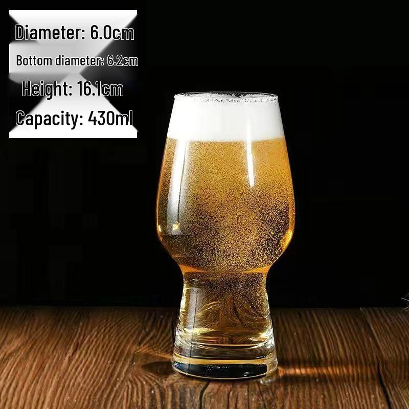 Large Capacity Waist-Slimming Crystal Beer Mug - Thickened Wheat Craft Glass for Household Use