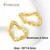 Simple Irregular Twist Closed Ring Connectors Charms 18K Gold Color DIY Earrings Bracelets Connecting Accessories Supplies
