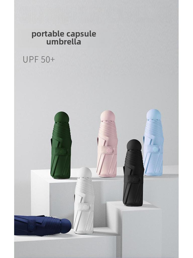 "Kompakter ultraleichter 5-fach UV-Schutz Mini-Kapselschirm"