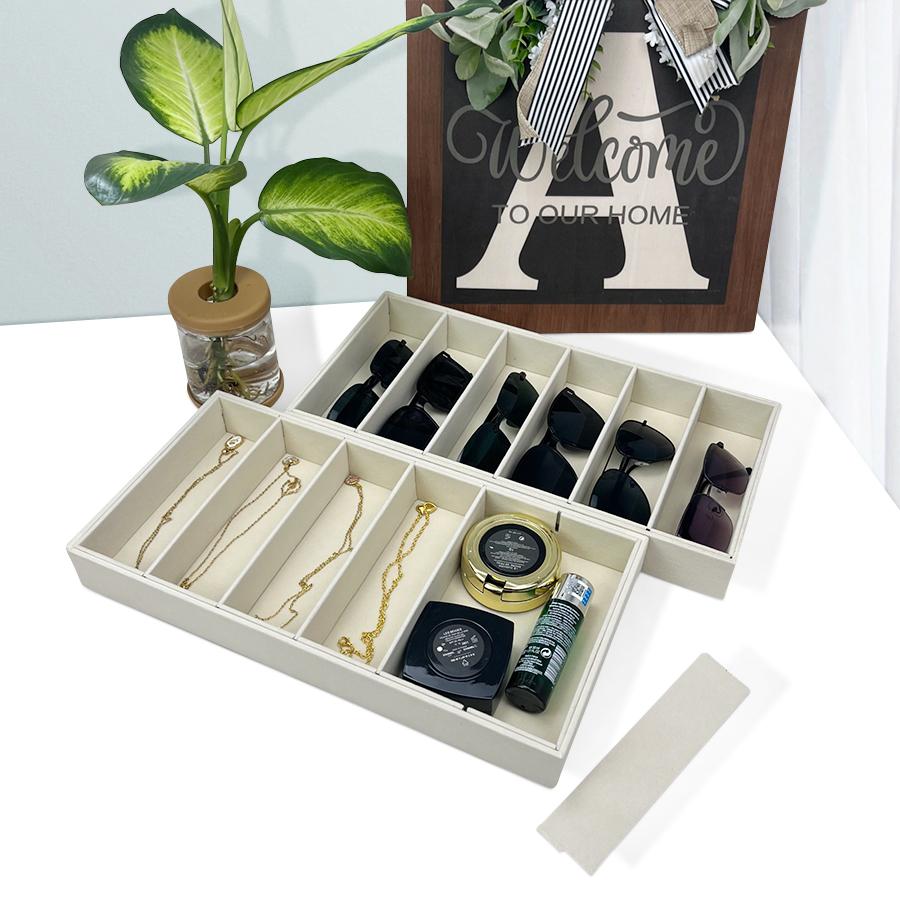 Glasses box - multi-patterned fabric eyewear jewelry storage box - sunglasses display stand