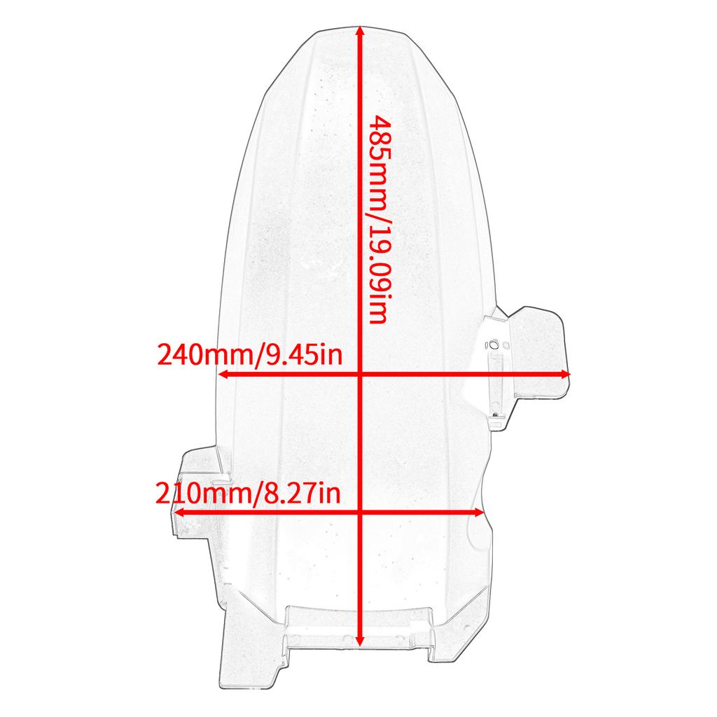Motorcycle Fender Rear Mudguard Fender Cover Mudguard Splash Guard Protector For ZONTES 368G G368 368 G 2024 2025