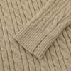 Mens Half-Zip Stand Collar Sweater Loose Fit Streetwear Style Solid Color Twisted Knit Pullover Fall Winter