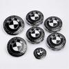 7 szt. 45mm 68mm 74mm 82mm Emblemat przedniej maski samochodu tylny znaczek klapy bagażnika Kierownica do BMW M F30 G01 E36 E39 E87 E46 E90 E92 E53 E94
