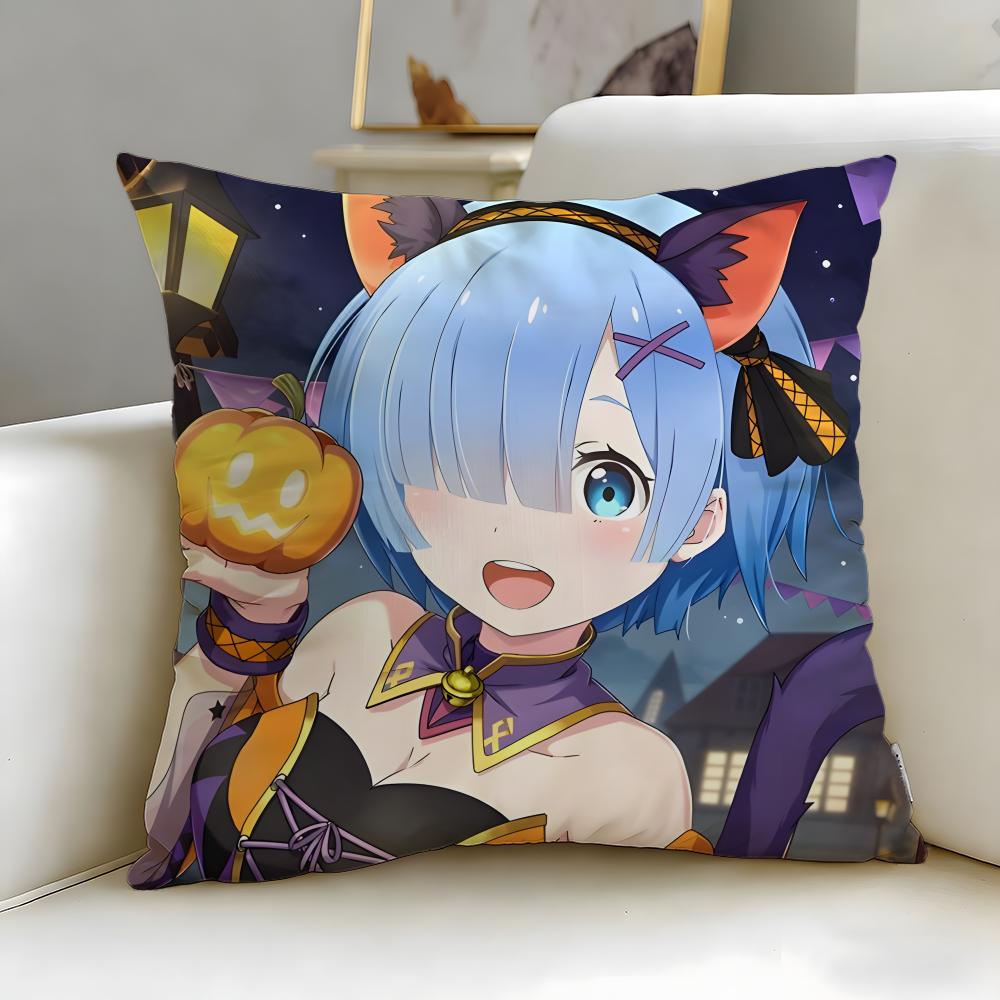 ReLife In a Different World from Zero Cushion Cover Soft  EasyWash Pillow Case  Versatile for Couch Bed Travel and Office