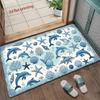 Oceanic Dolphins Pattern Mat Living Room Decoration Home Sofa Non-Slip Carpet Study Bedroom Tatami Children'S Soft Floor Mat