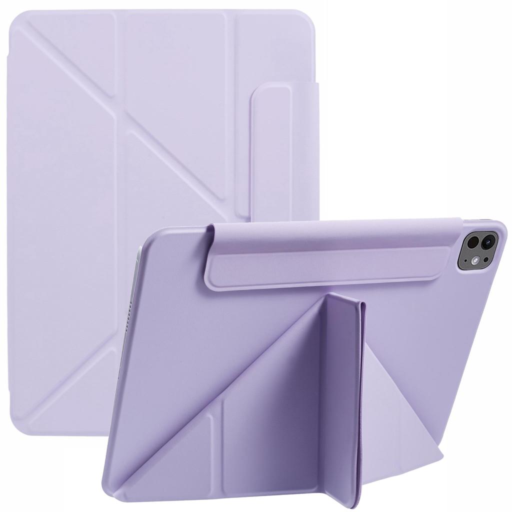 For iPad Pro 11 (2025)/11 (2024) Tablet Cover Magnetic PU Leather Protective Case with Stand