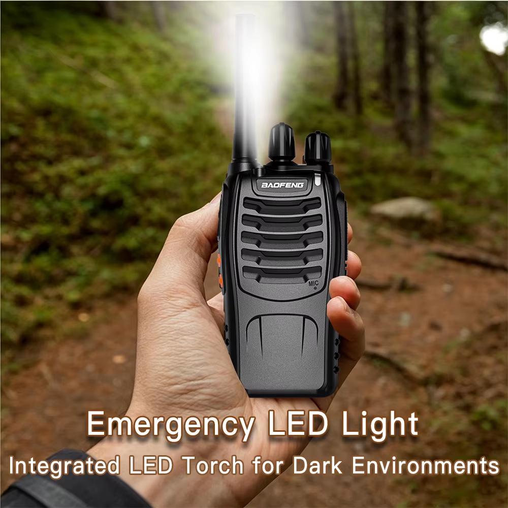 Baofeng BF-88E PMR446 Walkie Talkie 0.5W UHF 16CH VOX USB Charging Portable Handheld Two-Way Radio License-Free for Europe