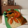 Art a-art d-dog Throw Flannel Throw Blanket, Lightweight Cozy, Durable Washable cute Cool
