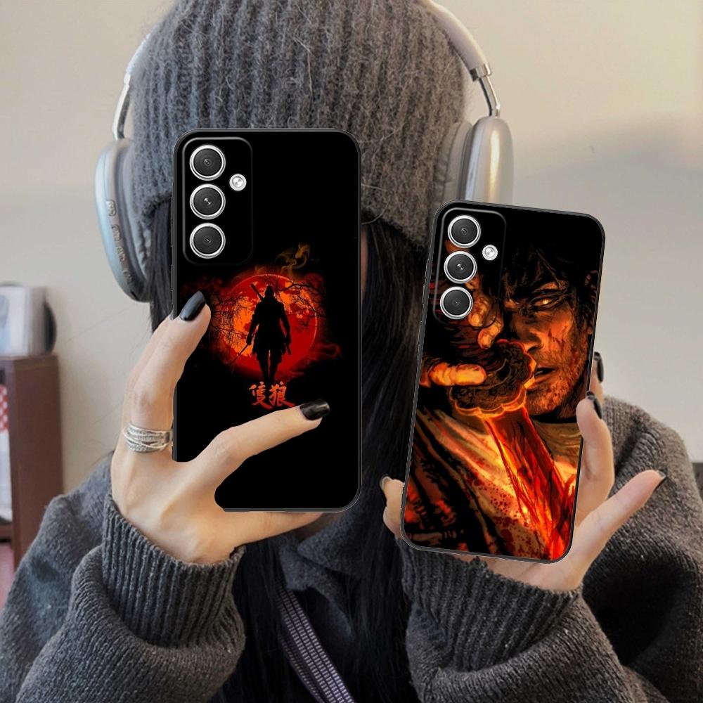 Sekiro Shadows Smart Mobile Cell Phone Case for Samsung Galaxy S24 S23 S22 S21 S20 S10 S9 Plus FE Ultra Lite Black Cover Shell