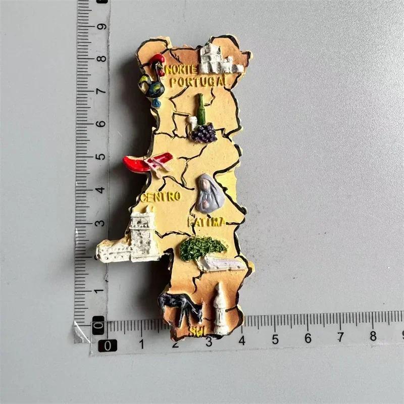 Portugal Fridge Magnets Tourist Souvenir Portuguese Cock Lisboa Tram Guitar Magnetic Refrigerator Sticker Collection Travel Gift