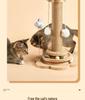 Durable Solid Wood Sisal Cat Scratching Post & Toy - Self-Entertainment and Boredom Relief for Cats