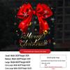 Christmas Red Bowknot Static Cling Window Decals H411