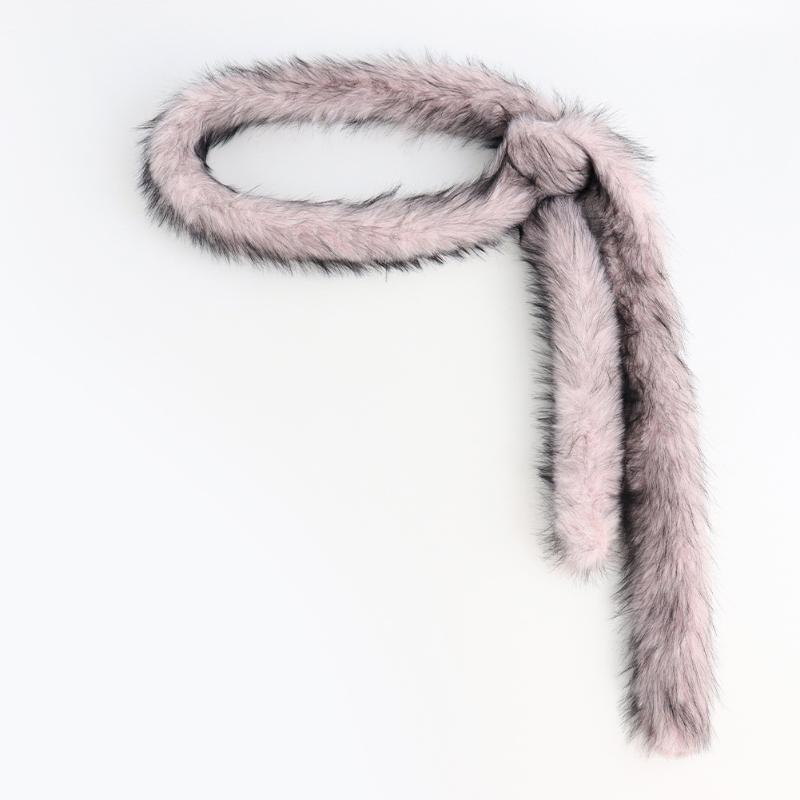 Plush Y2K Leopard Print Spicy Belts Stylish Women Faux Fur Waist Belt American Retro Street Style Deco Accessories