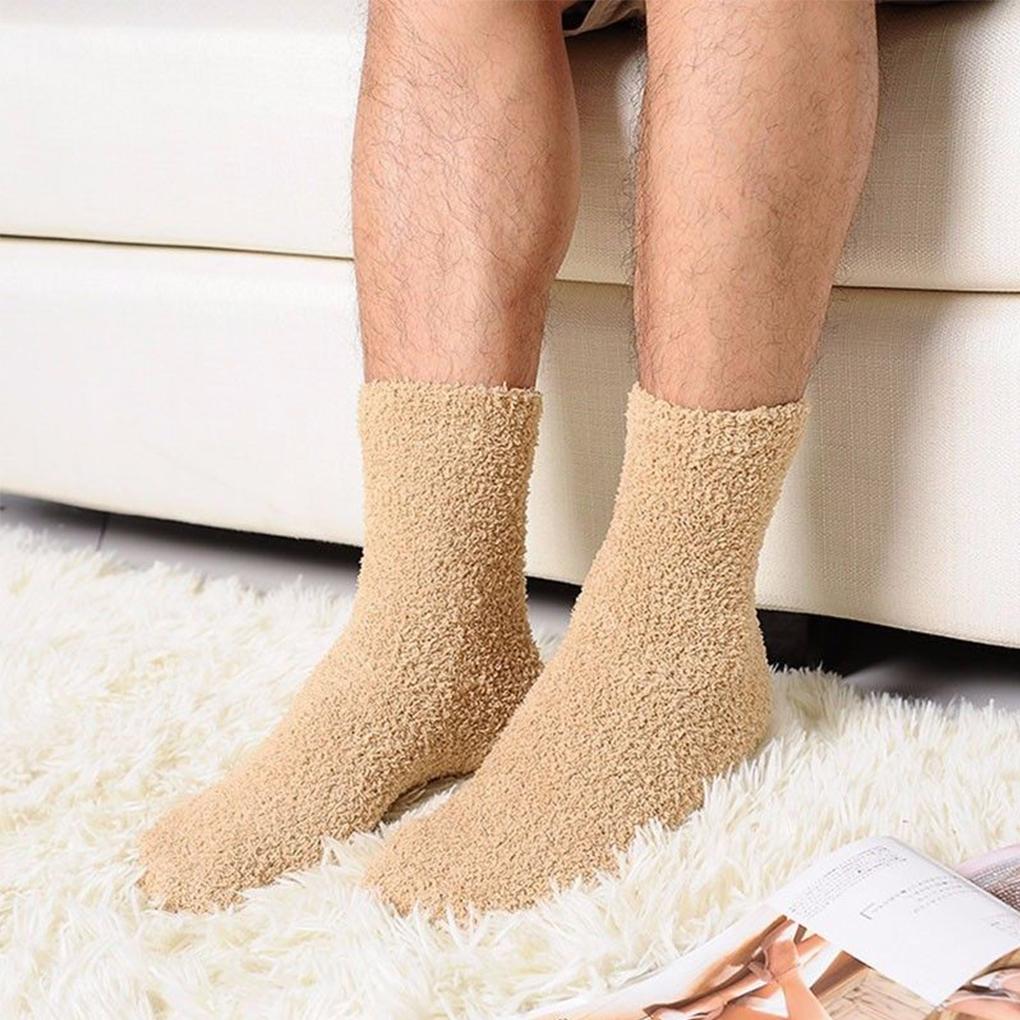 Extrem gemütliche Kaschmirsocken für Herren und Damen, für den Winter, warm, für Schlaf, Bett, Boden, Zuhause, flauschig