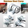 Stainless Steel Exhaust Pipe Clamp for Car OutDiameter 2"/'2.5" Clamp Tail Throat Connector Sleeve for Downpipes Catback Systems