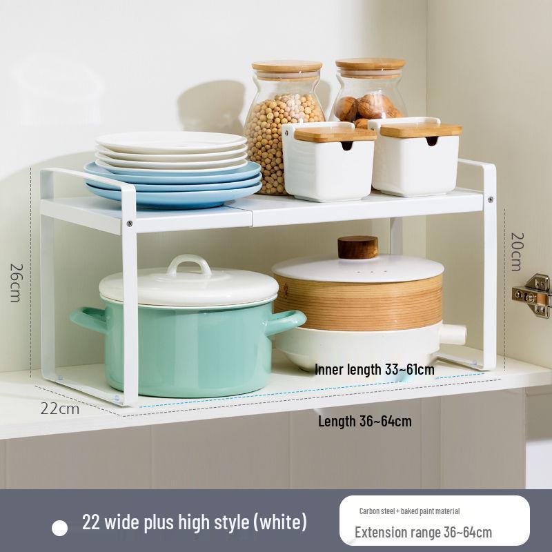 DANLE Retractable Kitchen Countertop Organizer Shelf