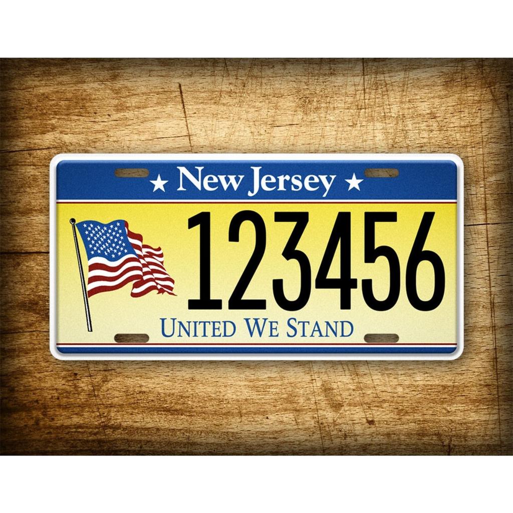 Customizable 6x12 United We Stand License Plate Metal Sign DIY Text Auto Wall Decor