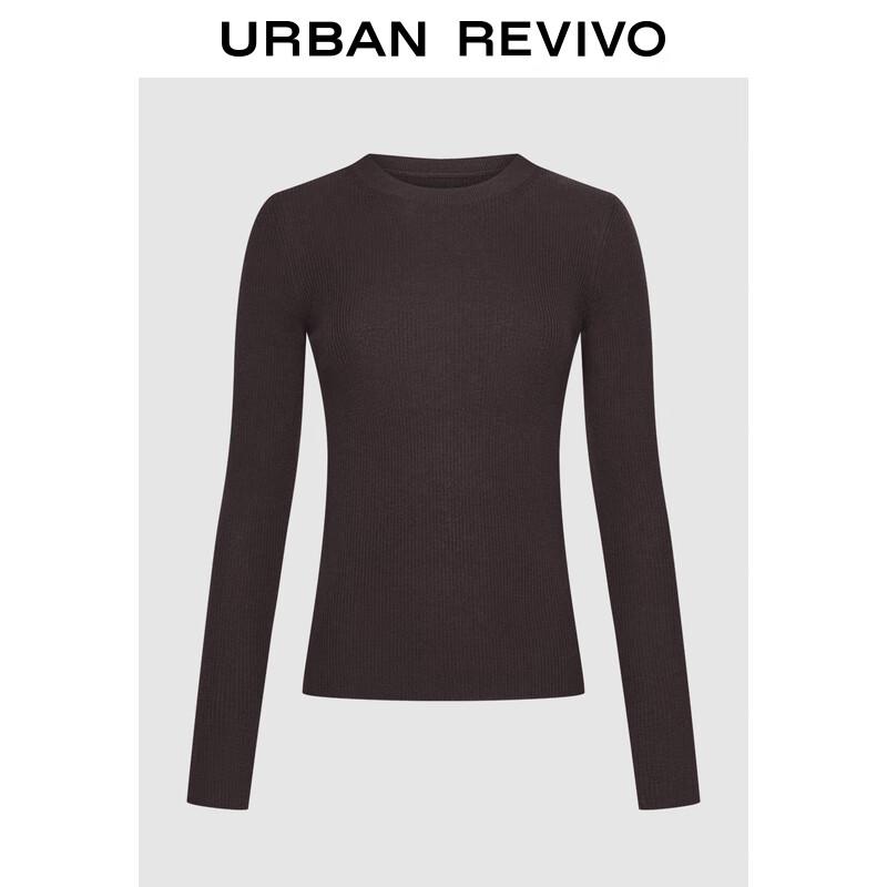 UR Women's Ribbed Knit Long-Sleeve Sweater