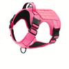 US Local Tactical Pet Chest Service Dog Harness Vest Adjustable Reflective Dog Harness with Metal Buckle for Hiking Training