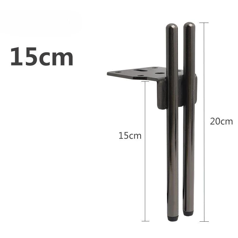 4pcs 13/15/18cm Metal Adjustable Furniture Legs Sofa TV Cabinet Feet Bathroom Cabinet Bed Support Leg Home Replacement Hardware