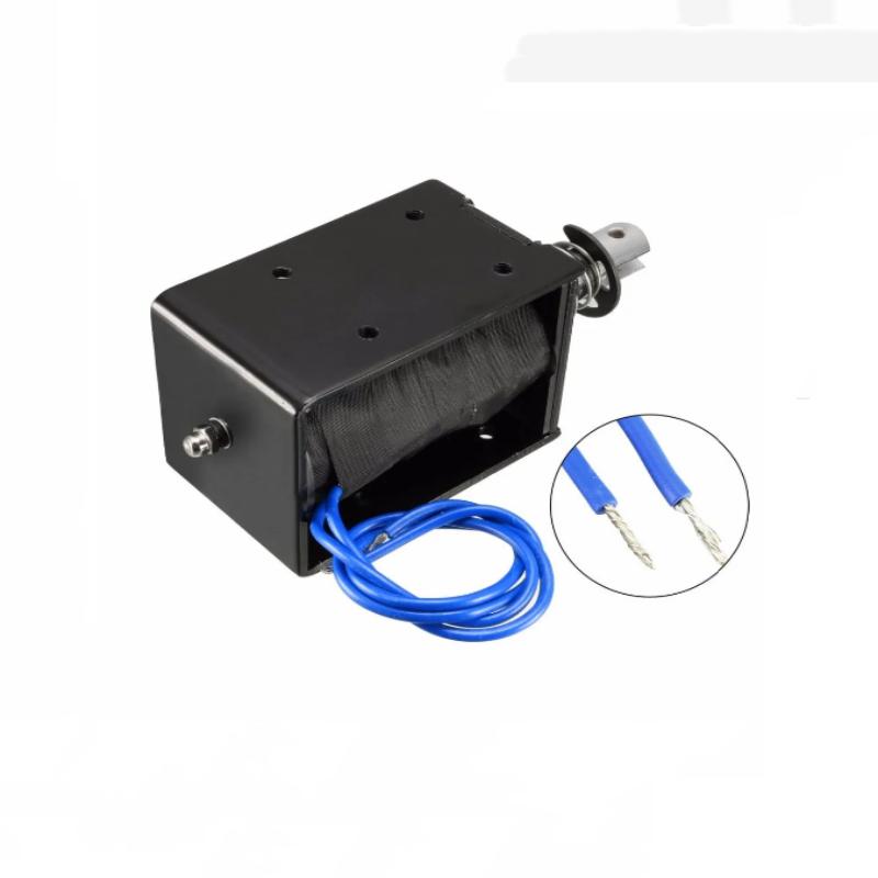 

1 шт. JF-1683B DC 24V / 12V 10A 8KG 20 мм тягнути-штовхати типу відкрита рама лінійного руху соленоїдний електромагніт DC24V