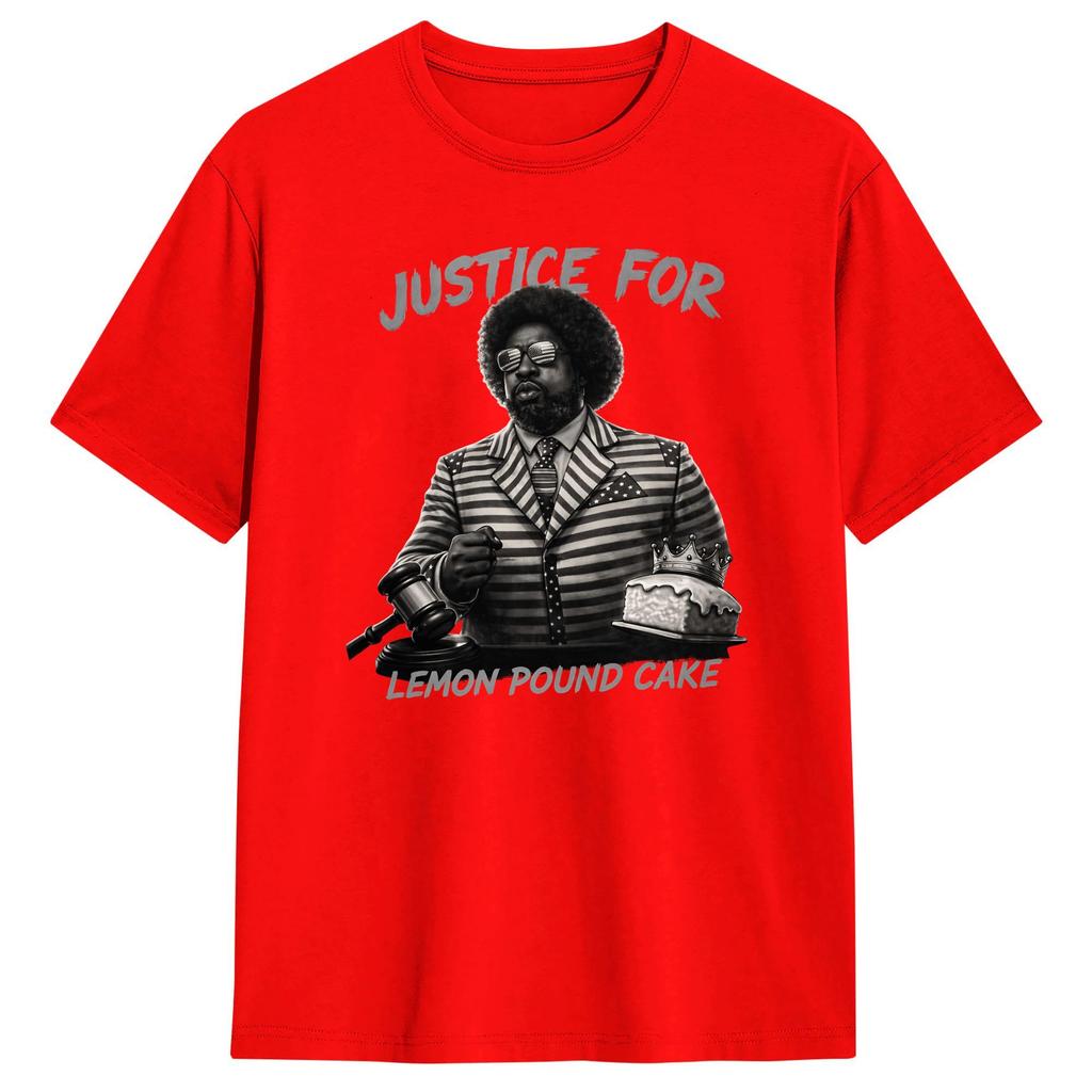 AfroUnisex Lemon Pound Cake Cotton TShirt For Male Beach Streetwear TShirts Leisure Tee Shirt Oversized Design Tops