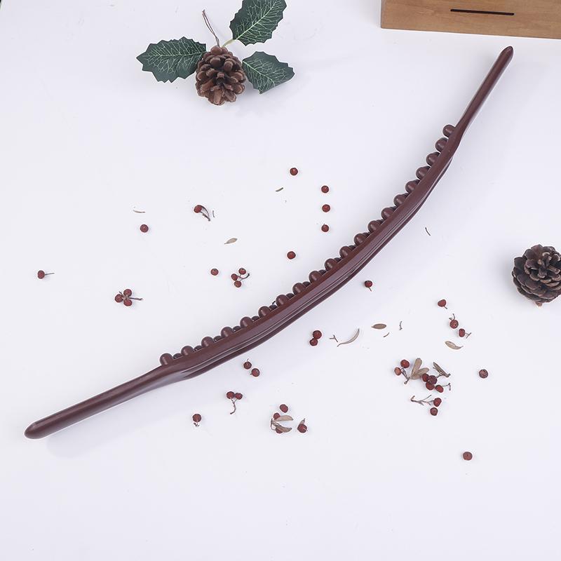 37 Perline Universale Massaggio Schiena Tendini Raschiamento Bastone Punto Trattamento Gua Sha Rilassamento Terapia Strumento Massaggiatore Addominale(Plastica)
