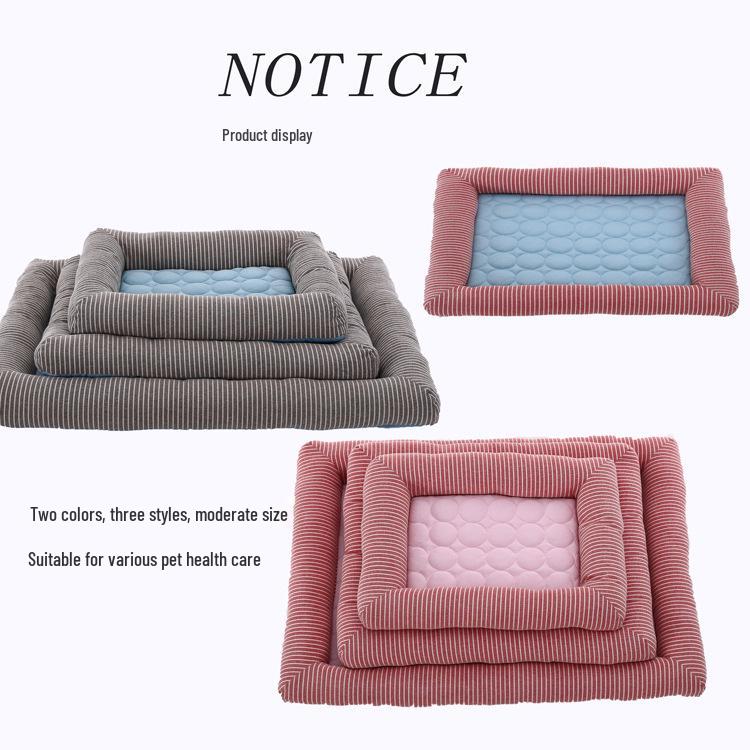 Cooling Ice Silk Mat Cat & Dog Bed for Summer
