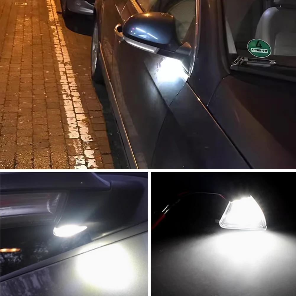 2PCS For VW GOLF 5 GTI V MK5 Jetta Passat B5.5 B6 Sharan Superb EOS LED Car Side Rearview Mirror Floor Lamp Puddle Welcome Light