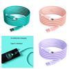 Liquid Silicone Data Cable with Lamps 3A Super Fast Charging Cable Cord Support Data Transmission for Tablets PC