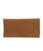 AW Men's Slim Long Wallet, Genuine Leather, Large Capacity, Brown, AP-018