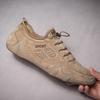 Fashion Men Casual Footwear Sand Gray Spring Autumn Daily Suede Leather Sneakers Lace-Up Young Men Shoes 2022 Newest Outdoor Flats