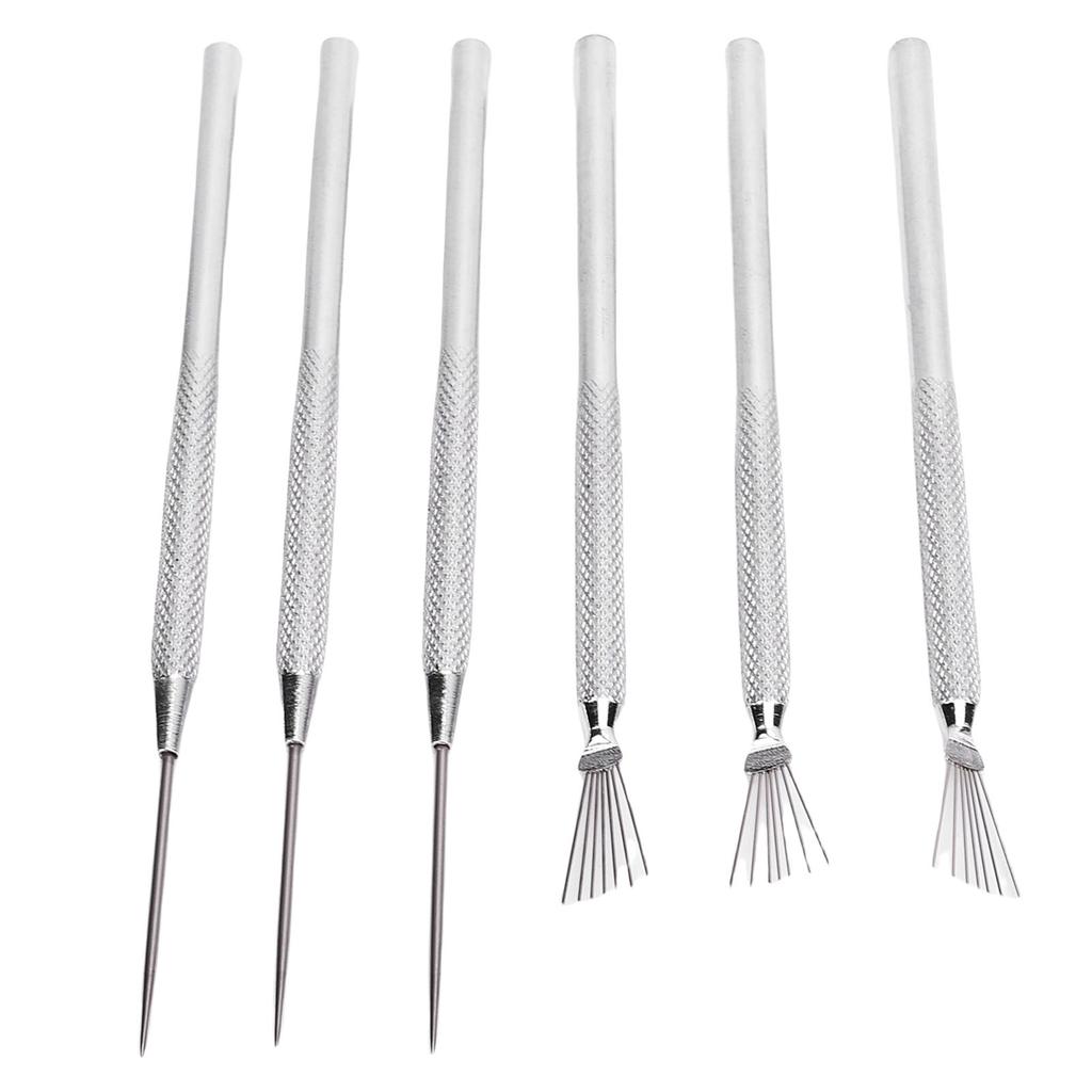 Clay Needle Tools Ergonomic Handle Stainless Steel Clay Pottery Sculpting Texturing Modeling Tools
