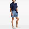 Polo Ralph Lauren SS24 Striped Drawstring Mid-Rise Straight-Leg Casual Shorts Men Shorts Blue 710936415-001