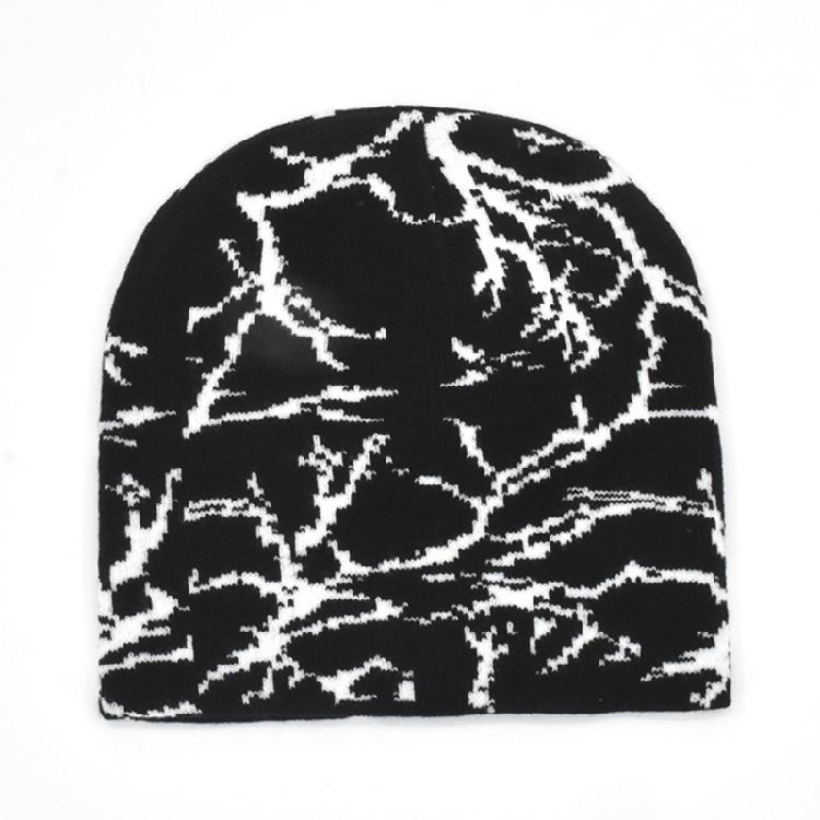 Slouchy Cotton Beanies Winter Warm Skull Cap Knitted Beanie Y2k Accessories