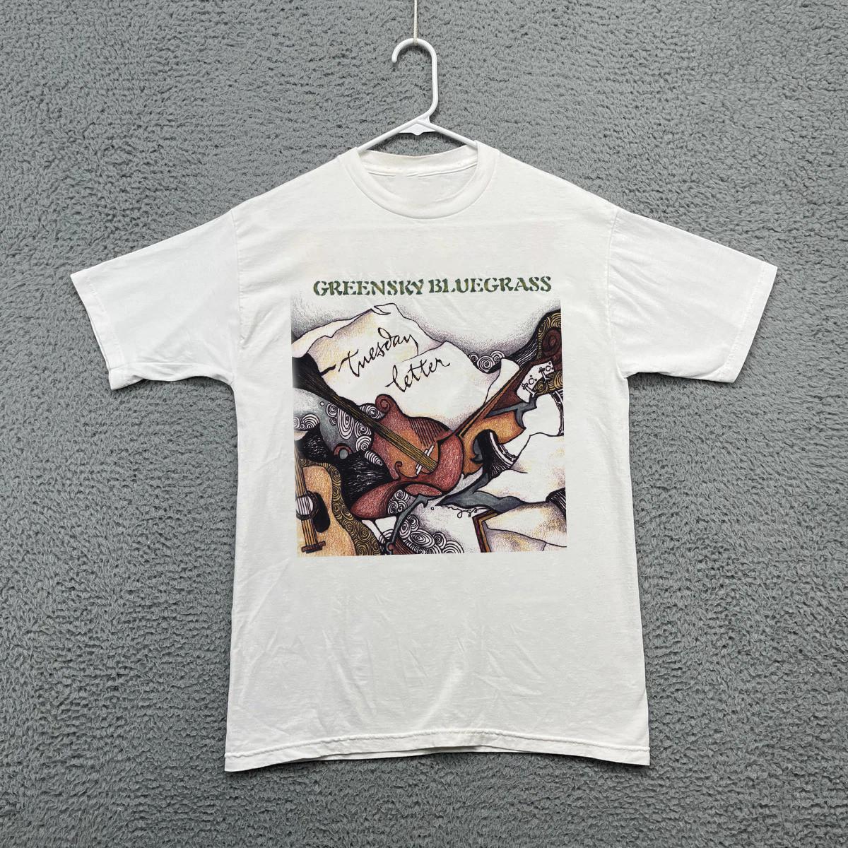 VTG Greensky Bluegrass Band Tuesday Letter White Shirt CL700 M
