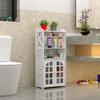 Multi-Layer Floor-Standing Bathroom Shelf and Side Storage Cabinet