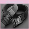 Fashionable Alloy Buckle Men Nylon Woven Waist Belt For Students And Casual Wear