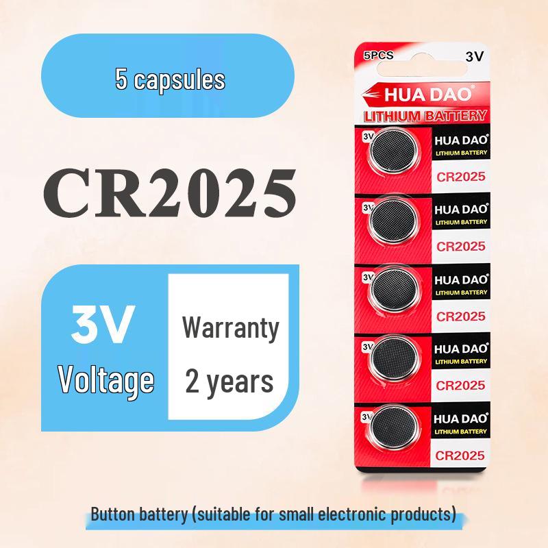 CR2032 Button Batteries: 5-Pack for Electronic Scales and Car Remotes, 3V